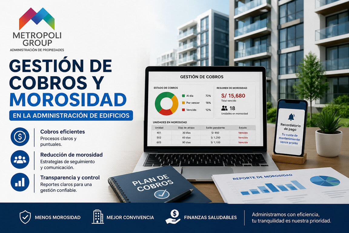 Gestión de cobros y morosidad en la administración de edificios
