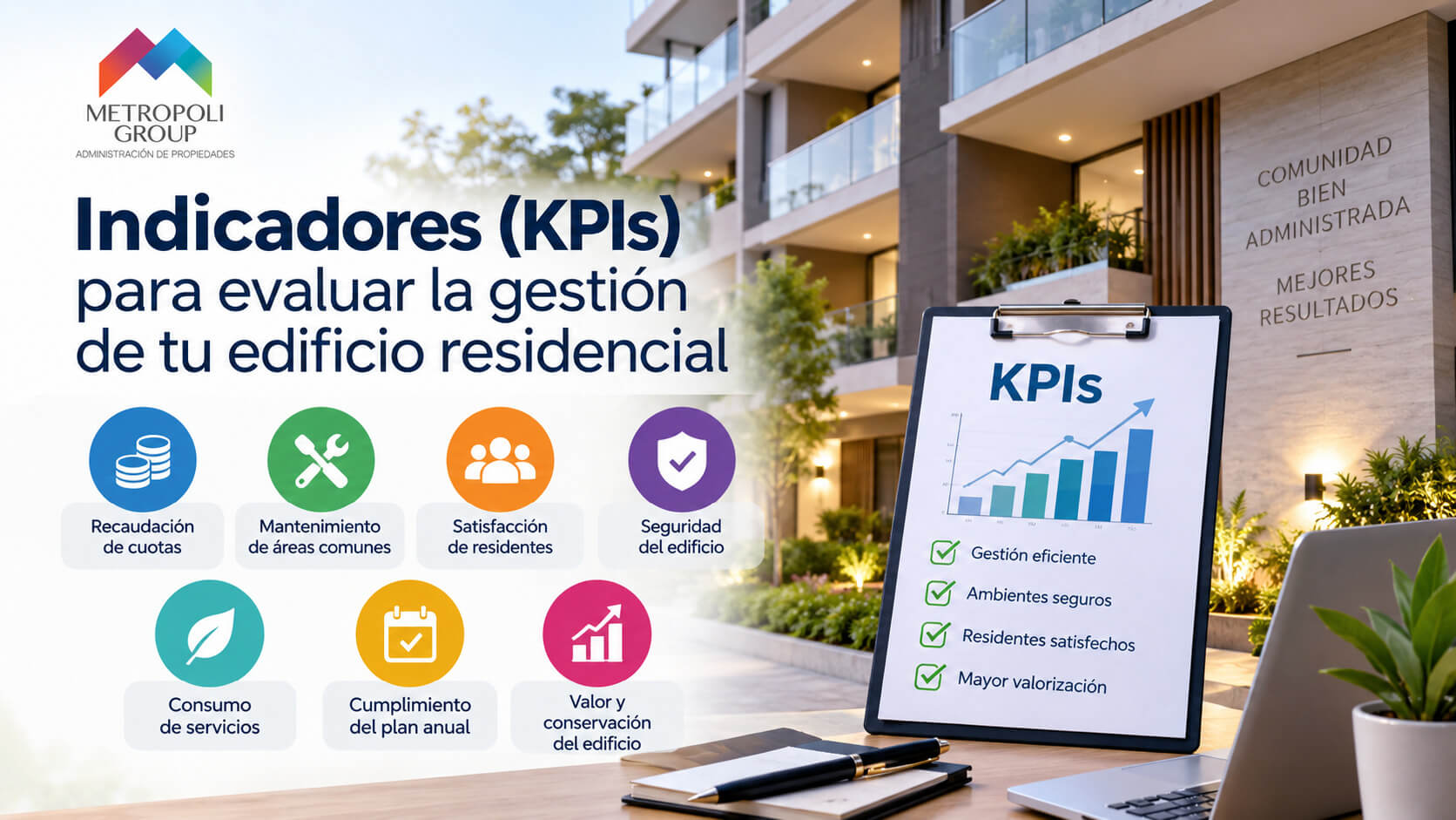 Indicadores (KPIs) para evaluar la gestión de tu edificio residencial